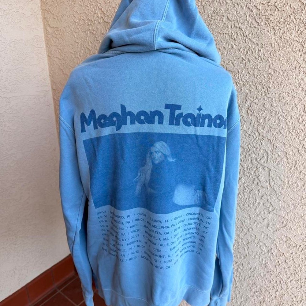 Meghan Trainor blue tour hoodie